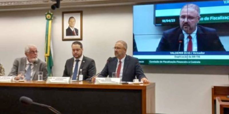 Duplica��o da BR 116 � discutida em Bras�lia com participa��o do Vereador Valdemir Dias