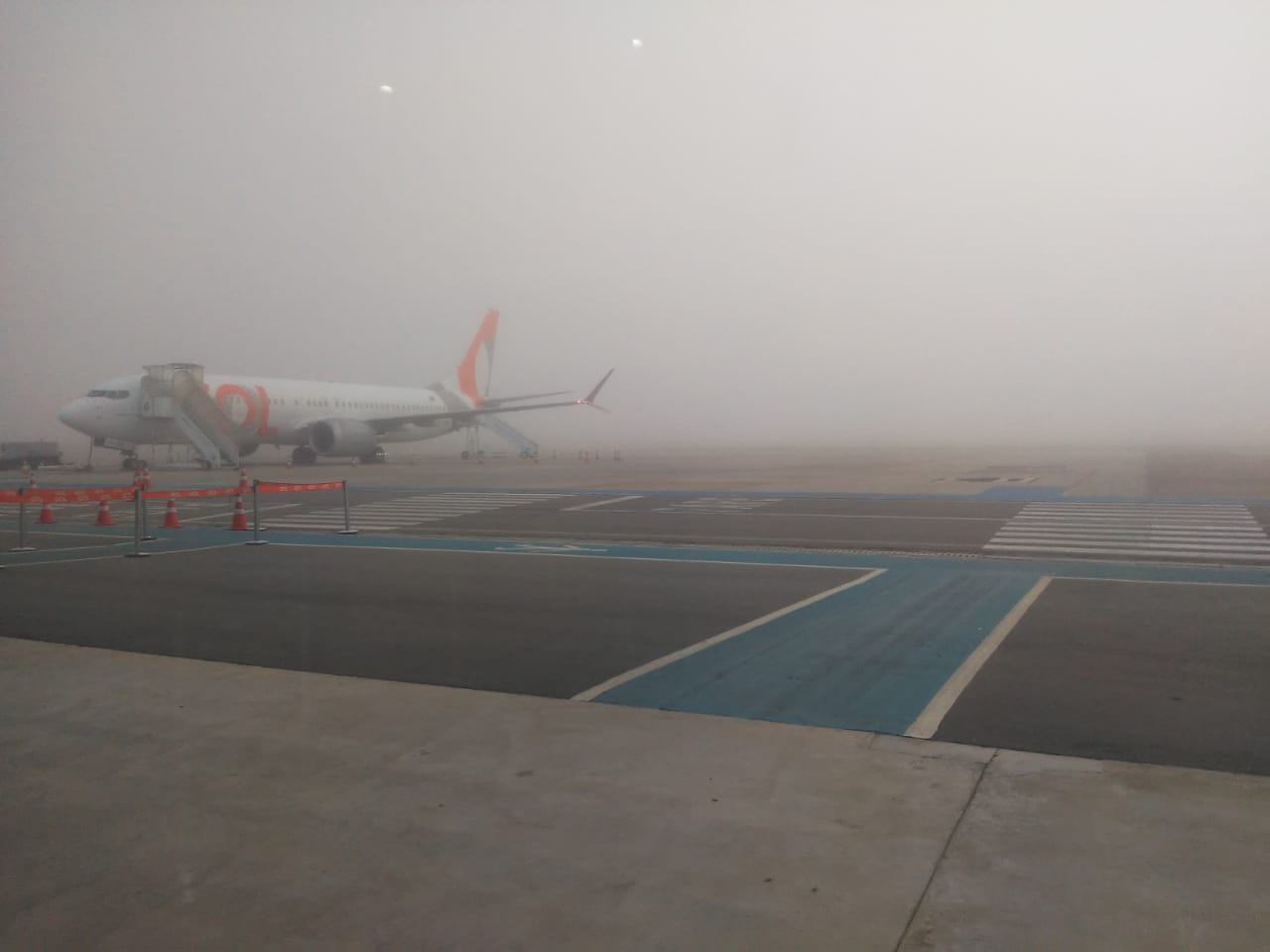 CONQUISTA: Tempo fechado leva a enorme atraso de v�o no Aeroporto Glauber Rocha